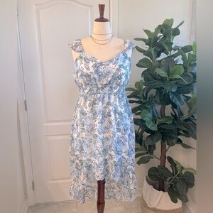 No Boundaries Blue and White High Low Sundress, in Women’s Size XL